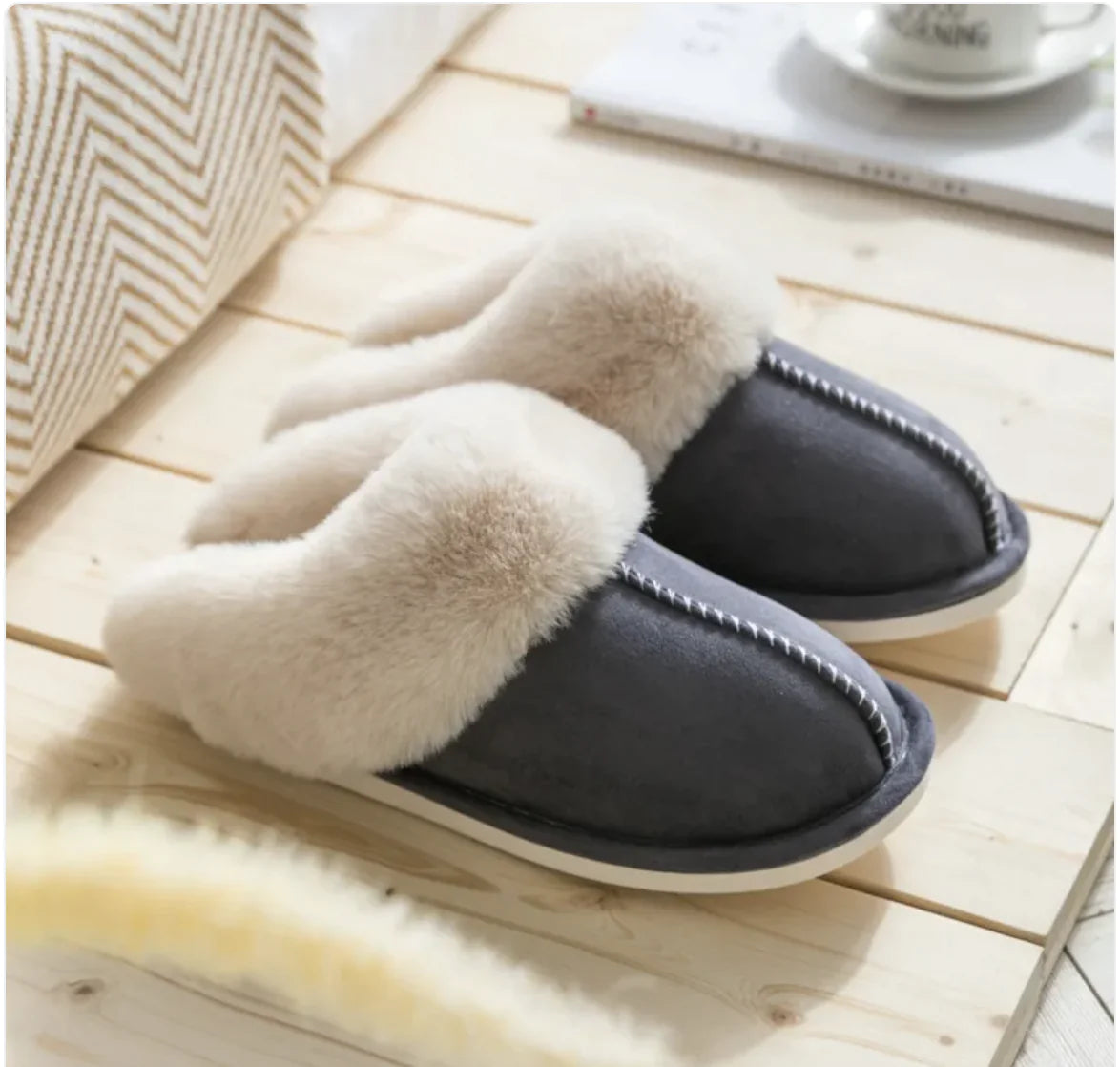 Cozy Step Plush Slippers