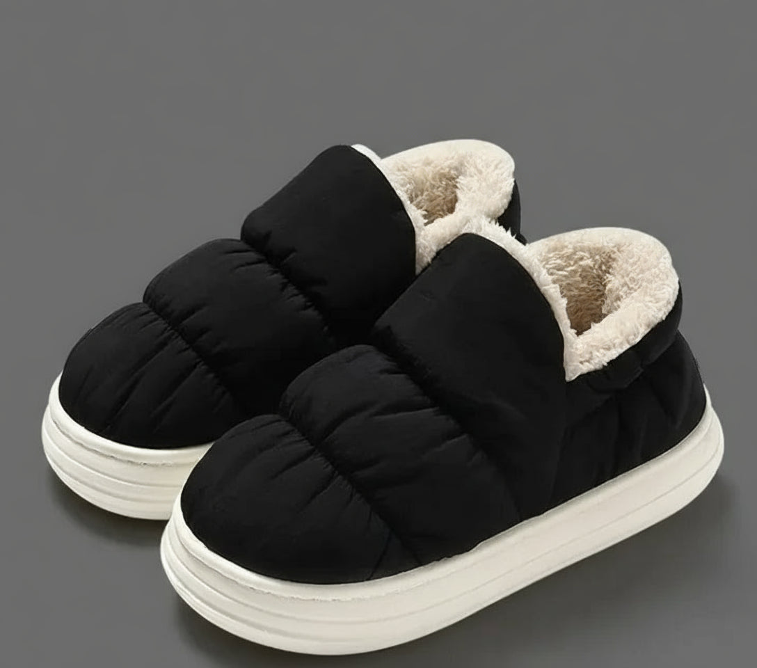 Ankle Wrap Cotton Slippers